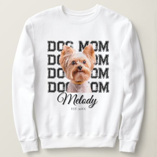 Hond Moeder Aangepaste Hond Foto Trui (Design voorkant)