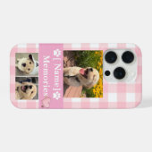 Hond Moeder Aangepaste Naam Foto Collage Herinneri iPhone Hoesje (Achterkant horizontaal)