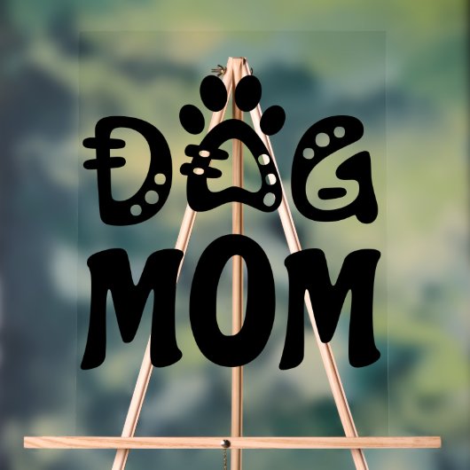 Hond Moeder Acryl Bord (Neutraal)