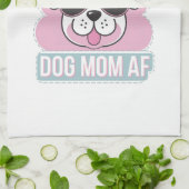 Hond Moeder AF - Grappig Hond Moeder Design Theedoek (Gevouwen)