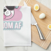 Hond Moeder AF - Grappig Hond Moeder Design Theedoek (Quarter Fold)