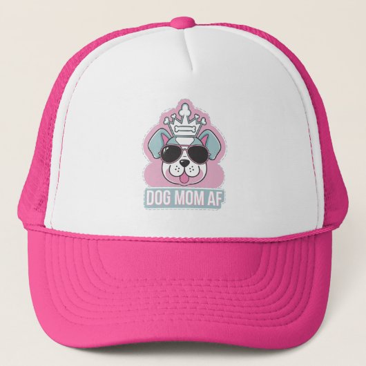 Hond Moeder AF - Grappig Hond Moeder Design Trucker Pet (Voorkant)