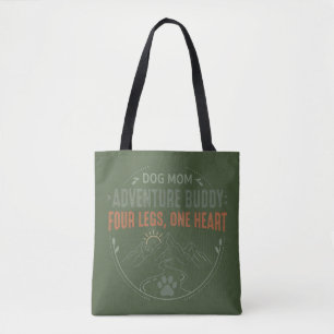 Hond Moeder Avontuur Buddy Vier poten, één hart. Tote Bag
