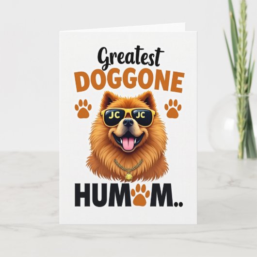 Hond Moeder Beste Dag Ooit Kaart (Voorkant)