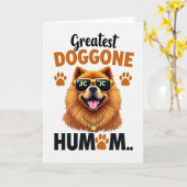 Hond Moeder Beste Dag Ooit Kaart (Gele Bloem)