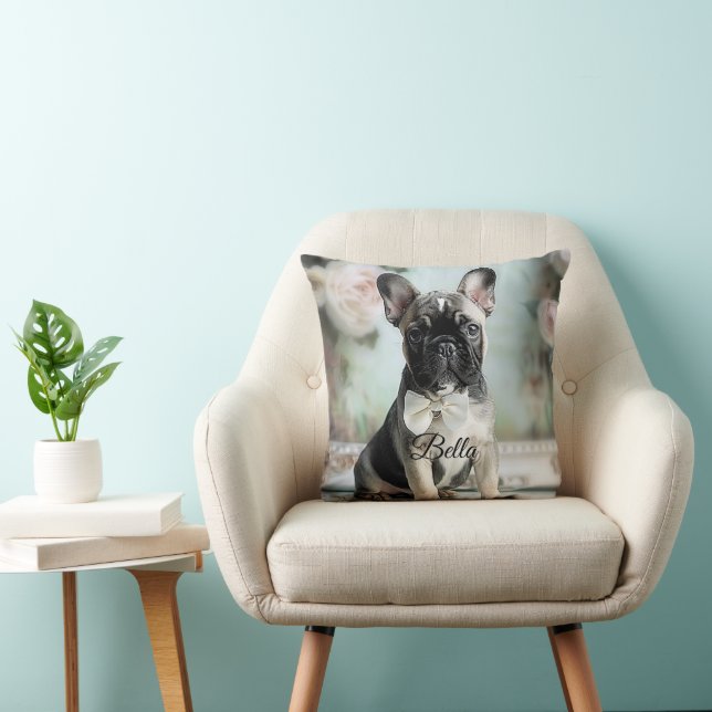 Hond Moeder Beste Vrienden Franse Bulldog Decorati Kussen (Stoel)