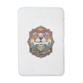 Hond Moeder Bot Bandana Vintage Frame_1 Badmat (Voorkant Verticaal)