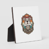 Hond Moeder Bot Bandana Vintage Frame_1 Fotoplaat (Voorkant)