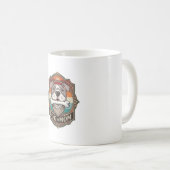 Hond Moeder Bot Bandana Vintage Frame_1 Koffiemok (Voorkant rechts)