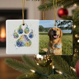 Hond Moeder Cadeau – Bloemige Boho Huisdier Liefhe Keramisch Ornament