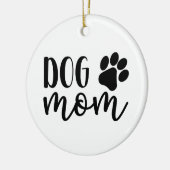 Hond Moeder Cadeau, Hond Moeder Cadeaus, Hond Moed Keramisch Ornament (Links)