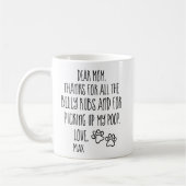 Hond Moeder Cadeau, Moederdag Hond Moeder Geperson Koffiemok (Links)