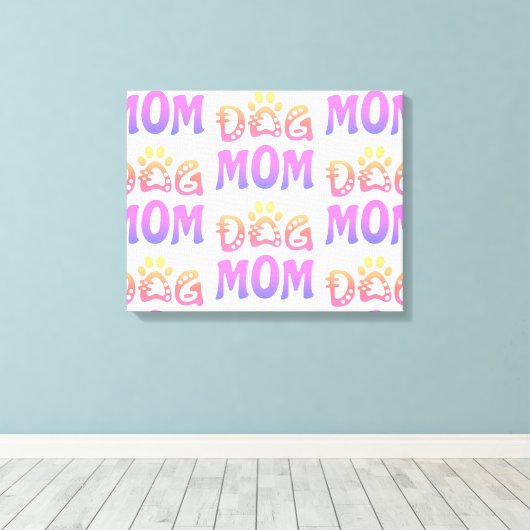 Hond Moeder Canvas Afdruk (Insitu (Houten vloer))