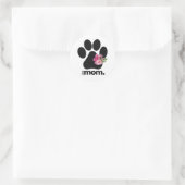 Hond Moeder Classic Ronde Sticker (Tas)
