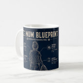 Hond Moeder Cockapoo Blauwdruk  Koffiemok (Voorkant links)