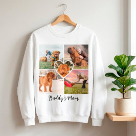 Hond Moeder Custom 5 Huisdier Foto Collage Raster  Trui