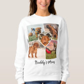 Hond Moeder Custom 5 Huisdier Foto Collage Raster Trui (Voorkant)