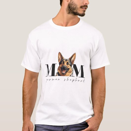 Hond Moeder DUITS HERDER HOND Classic T-shirt (Voorkant)