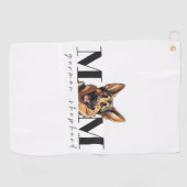 Hond Moeder DUITS HERDER HOND Classic T-shirt Golfhanddoek (Horizontaal)