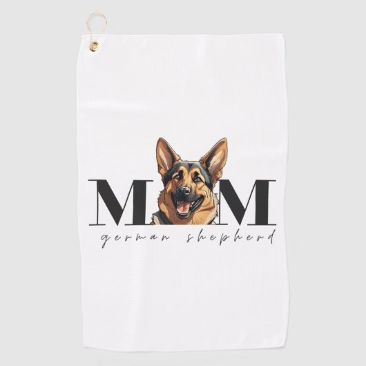 Hond Moeder DUITS HERDER HOND Classic T-shirt Golfhanddoek (Voorkant)