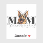 Hond Moeder DUITS HERDER HOND Classic T-shirt Sticker (Vel)