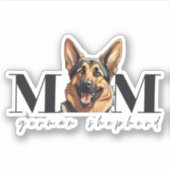 Hond Moeder DUITS HERDER HOND Classic T-shirt Sticker (Voorkant)
