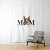 Hond Moeder DUITS HERDER HOND Classic T-shirt Wandkleed (In situ)