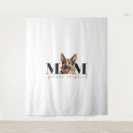 Hond Moeder DUITS HERDER HOND Classic T-shirt Wandkleed (Voorkant)