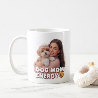 Hond Moeder Energie - trendy hond moeder ontwerp Koffiemok
