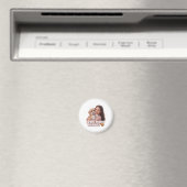 Hond Moeder Energie - trendy hond moeder ontwerp Magneet (Insitu (Vaatwasser))