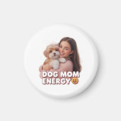 Hond Moeder Energie - trendy hond moeder ontwerp Magneet (Voorkant)