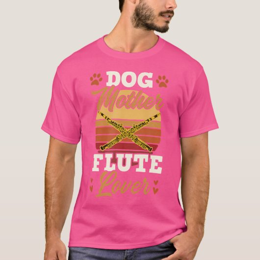 Hond moeder fluit liefhebber t-shirt (Voorkant)