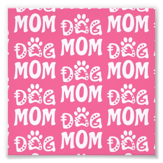 Hond Moeder Foto Afdruk (Voorkant)