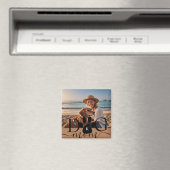 Hond Moeder foto geheugen monogram Magneet (Insitu (Vaatwasser))