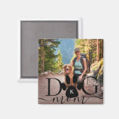 Hond Moeder fotoherinnering monogram Magneet (Voorkant / Achterkant)