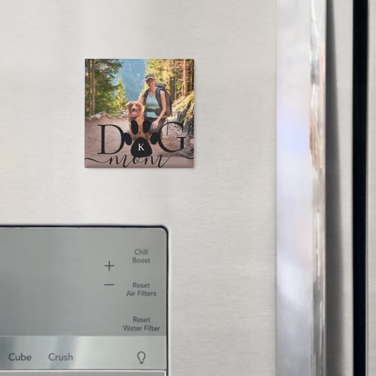 Hond Moeder fotoherinnering monogram Magneet (Insitu (Koelkast))