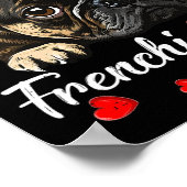 Hond Moeder Frans Bulldog Mam Liefde Moederdag Poster (Hoek)