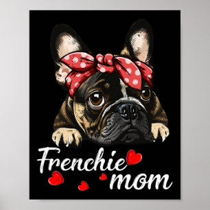 Hond Moeder Frans Bulldog Mam Liefde Moederdag Poster