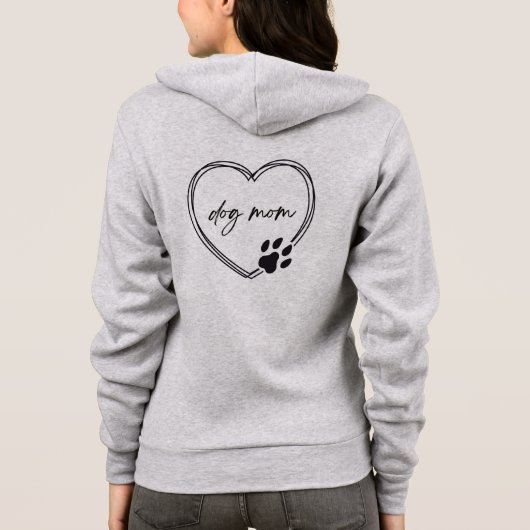 Hond Moeder Full-Zip Sweatshirt (Achterkant)