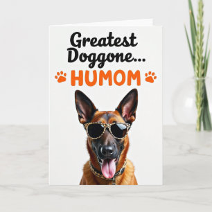 Hond Moeder Gelukkige Dag Berichtkaart Kaart