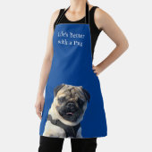 Hond Moeder Geschenk Met Foto van Pug Schort (Insitu)