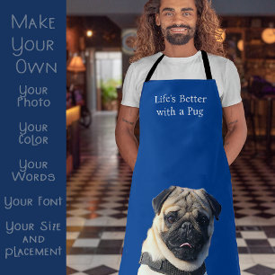Hond Moeder Geschenk Met Foto van Pug Schort