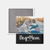 Hond Moeder Gevestigd Foto Cadeau Magneet (Voorkant / Achterkant)