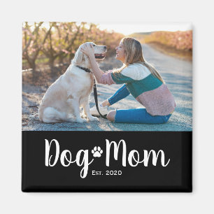 Hond Moeder Gevestigd Foto Cadeau Magneet