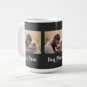 Hond Moeder Gevestigde Script Foto Koffiemok (Voorkant links)