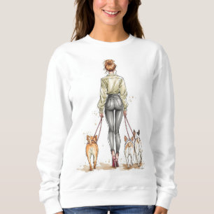 Hond Moeder Girl Boss Sweatshirt   Urban Chic Hond