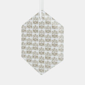 Hond Moeder Glas Ornament (Voorkant links)