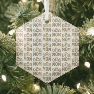 Hond Moeder Glas Ornament