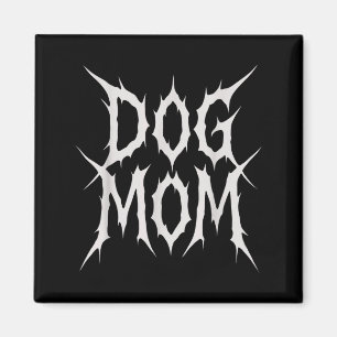 Hond moeder gotische metalen stijl grappige hond l magneet