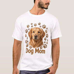 Hond Moeder Gouden Heren T-Shirt
